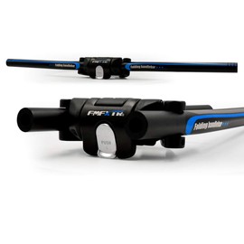 UPANBIKE Bike Folding Handlebar Aluminum Alloy Scooter Handlebar Quick Release Foldable Bar 31.8mm/25.4mm (Black+Grey)