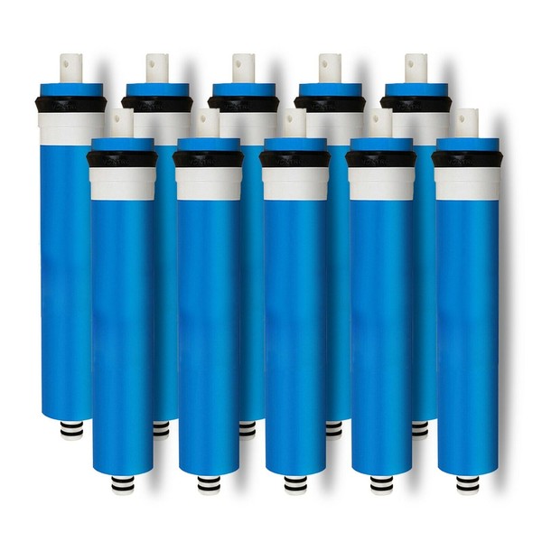 10 Pack 50 GPD Membrane Reverse Osmosis Max Water Filter Universal RO System