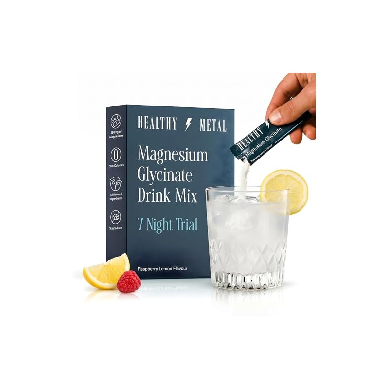 Magnesium Drink Mix Sachets for Sleep, Relaxation & Daily Support,