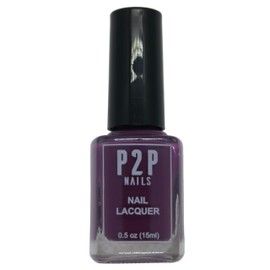 P2P Nails Purple Nail Lacquer - All Season Nail Polish - Salon Quality Nail Polish - Natural Shine (Pick Your Boysen)