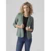 VERO MODA Damen Blazer VMJesmilo Sakko mit Dreiviertel-Ärmeln 10279700 Laurel