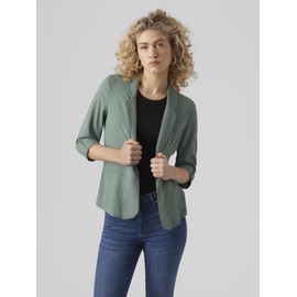 VERO MODA Damen Blazer VMJesmilo Sakko mit Dreiviertel-Ärmeln 10279700 Laurel Wreath XL