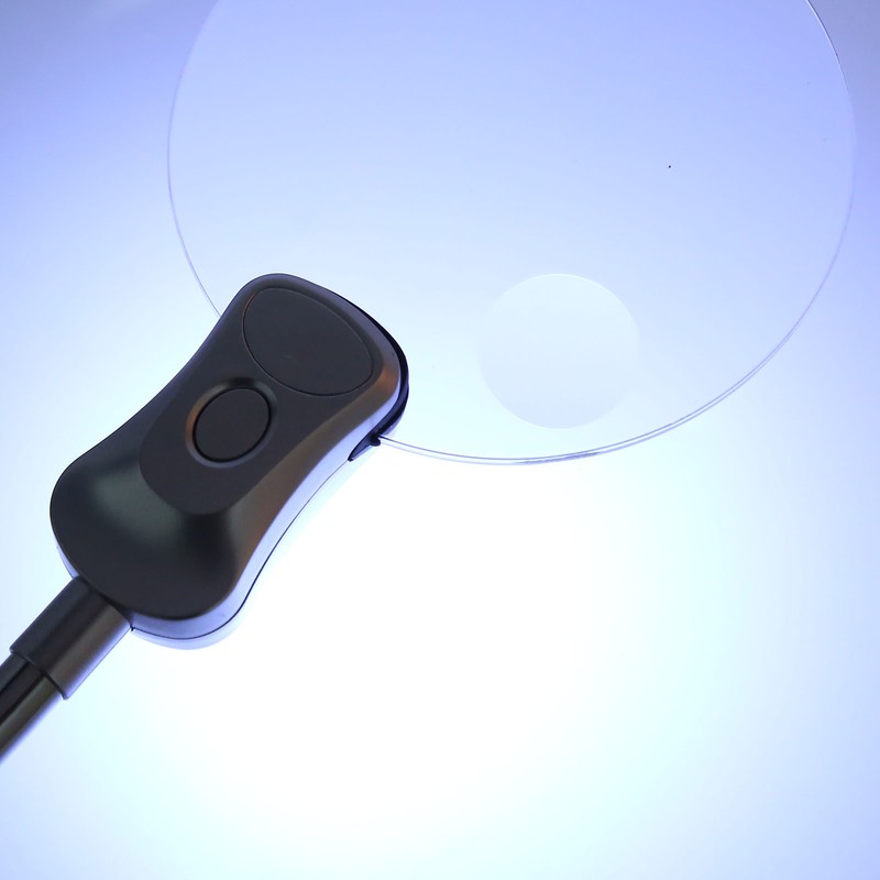 Magnifying Glass Clamp LED Light Gooseneck Desk Lamp Clamp for
