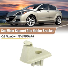 QUARKZMAN Pack of 2 Sun Visor Brackets Beige No. 1EJ51BD1AA for Chrysler 300