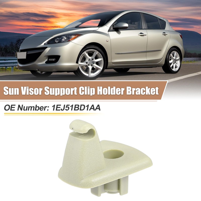 QUARKZMAN Pack of 2 Sun Visor Brackets Beige No. 1EJ51BD1AA