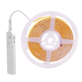 DUVERT COB LED Strip with PIR Motion Sensor, 320 Diodes/m, 5V (2m, Warm White)