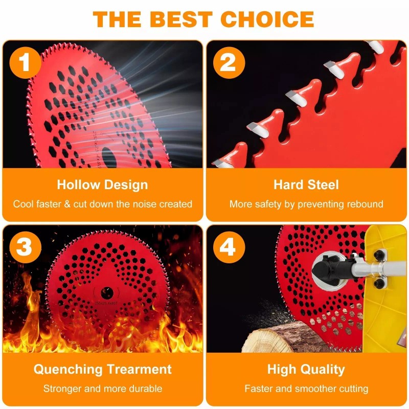 For Husqvarna, For STIHL 10" x 80T Carbide Tip Brush
