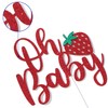 Fresa Oh - Decoración para tartas de bebé, fresa para