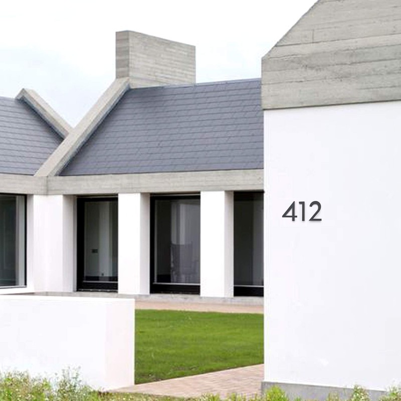 HASWARE Floating House Number 4 inch Stylish Door Numbers Alphabet