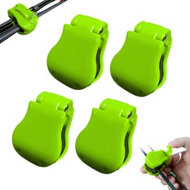 Haokelai Multifunctional Rod Holder, 4 PCS High-Elastic Rubber Pole Clips, Portable Takedown Beach Fishing Rod Holder, Fixed Clamp Fishing Accessories, for Various Sizes Poles