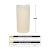 H-BLOSSOM Flickering Flameless Candles Battery Operated Real Wax Pillar Candles