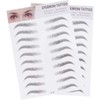 Pegatinas de Cejas Artificiales Negras 2 Piezas de Papel Efecto