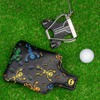 Big Teeth Golf Mallet Square Putter Cover Heel-Shaft Headcovers Fits