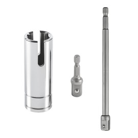 TNAIYH Trailer Scissor Jack Slotted Drill Adapter, Stainless Steel Vehicle T-Slot Drill Attachment with 2 Bits, Heavy Duty Automotive Stabilizing Jack Accessories, Universal Fit