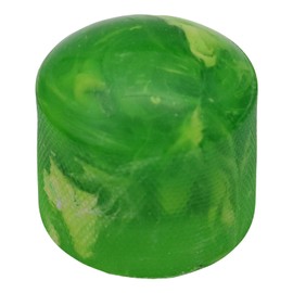 Pack of 3 6mm Round Hole Marbled Colour Domed Top Guitar Tone/Volume Control Knob (Green)