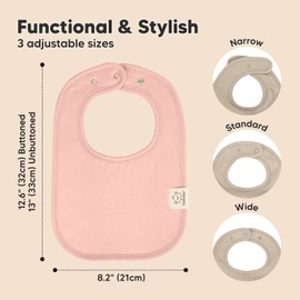 8-Pack Organic Baby Bibs for Girl, Boy - Drool Bibs for Baby Boy, Bibs for Baby Girl, Baby Bibs for Girls, Boys, Baby Boy Bibs, Baby Girl Bibs, Baby Bib, Toddler, Infant Bibs, Cotton Bibs (Dawn)