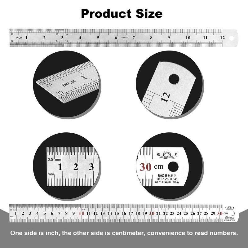 Architectural Scale Ruler Inch Aluminum Ruler with Standard Metal Ruler