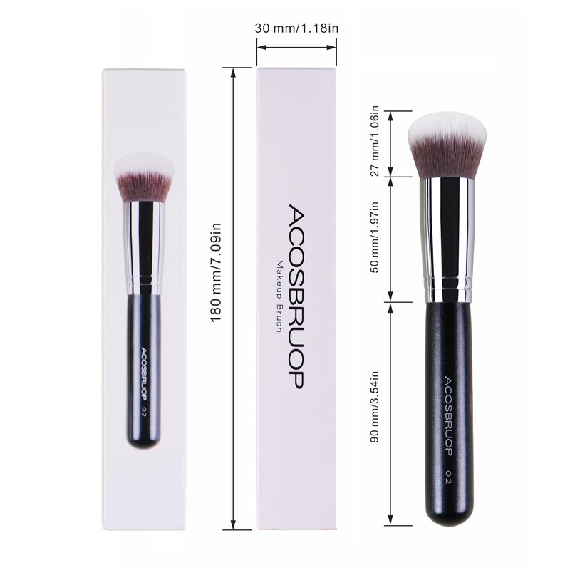 ACOSBRUOP Foundation Brush, Round Top Kabuki Foundation Brush and Professional