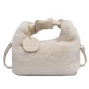 Lakeruta Women's Eco Fur Mini Shoulder Bag, Handbag, Fluffy, Mokomoko,