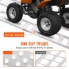 Portable 1250lbs Aluminum Loading Ramps with Straight Ramp Treads and