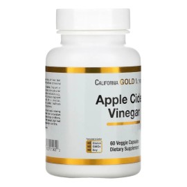 California Gold Nutrition Vinagre De Sidra De Manzana 60caps Sabor Sin Sabor