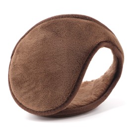 YQXCC Earmuffs for Men and Women, Classic Fleece Unisex Winter Ear Muffs, coffee
