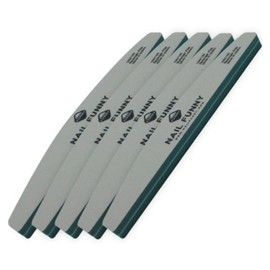 Funny Nail Care Sanding Sponge File 178 x 27 mm, 5 pieces, mixed colors / 퍼니 네일케어 샌딩 스펀지파일 178 x 27 mm, 5개, 혼합색상