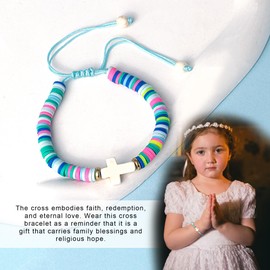 TAGOMEI Cross Bracelet for Women, Christian Gifts for Women, Confirmation Baptism Easter Gifts, Unique Gift for Friends Daughter Mom Sister in Christ Niece on Birthday Christmas Stocking Stuffers