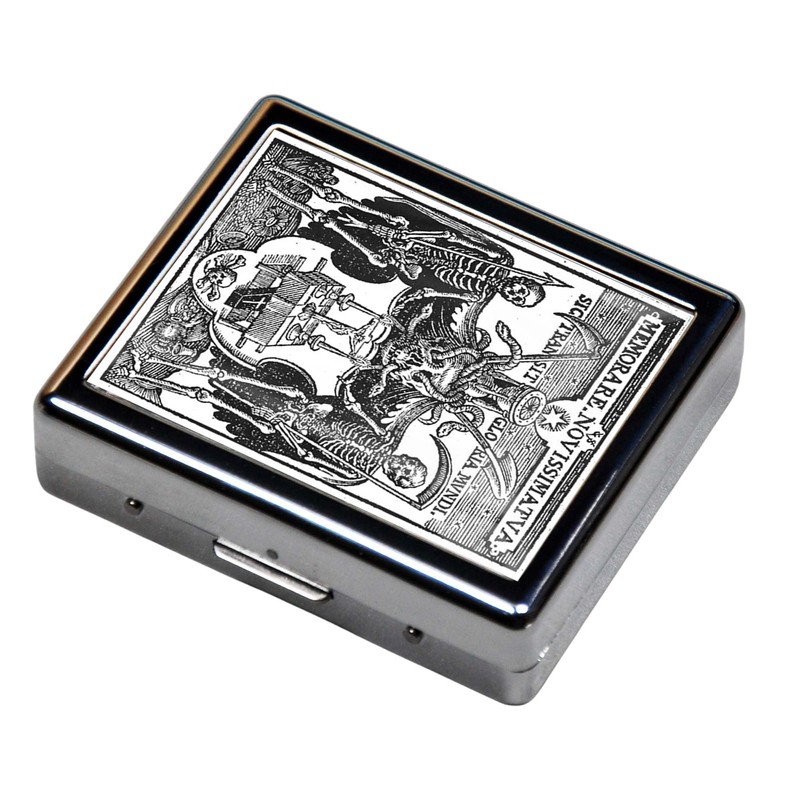 Shuangyi 7 Days Chromed Shiny Silver Pill Organizer with Mirror