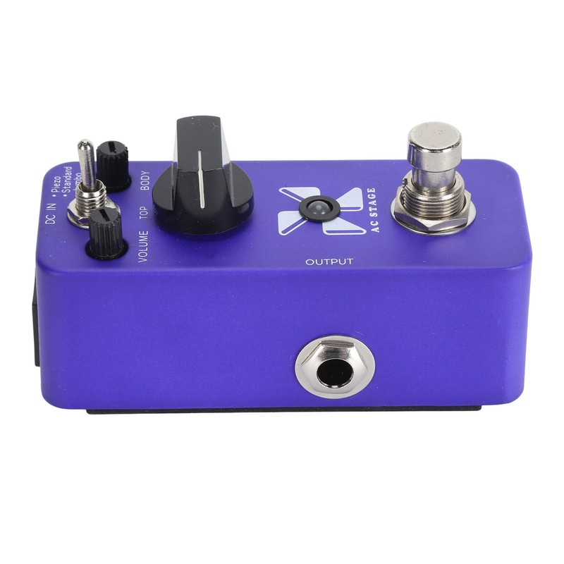 Electric Effects Pedal Aluminium Alloy Blue Color Piezo Standard Jumbo