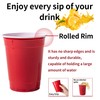 Buy & Delight Red Disposable Plastic Cups, 12 oz (350ml),