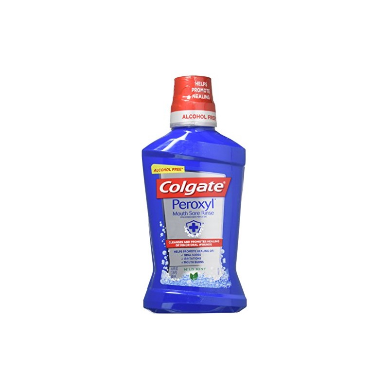 Colgate Peroxyl Mouth Sore Rinse, Mild Mint, 16.9 oz