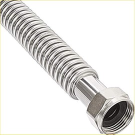 EZ-Fluid 1-1/4-Inch FIP x 1-Inch FIP, 18-Inch Corrugated Flexible Stainless Steel Water Heater Connector For Female Iron Water Pipes Fitting Also For Water softener,Filter (1)