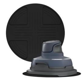 Air Fryer Trivets Silicone for Ninja Crispi, Reusable Heat-Resistant Mat Hot Pad Potholders Anti-Slip Kitchen Countertop Protector Air Fryer Accessories (Black)