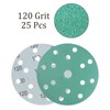 Kozelo 25pcs Green Film Sanding Discs - [6 Inch 120