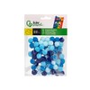Pompon colorati leiderpapel 1,5 cm tonalità blu sacchetto con 80
