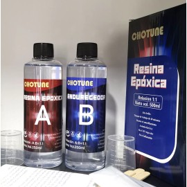 Chotune Resina Epoxica Cristal Trasparent Diy Arte Kit Epoxy 1:1