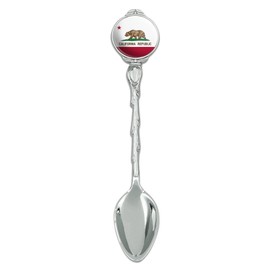 California Republic State Flag Novelty Collectible Demitasse Tea Coffee Spoon