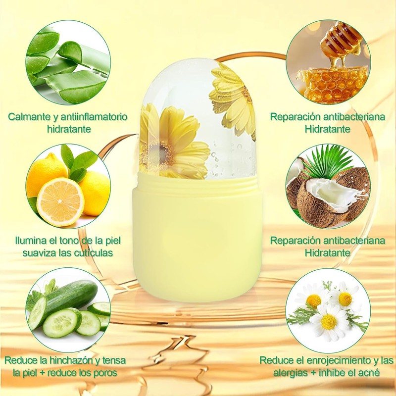 Kit de Rodillo de Hielo para la Cara y Tabla