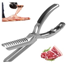 Rib Prep Tool, 2025 The Ultimate Rib Membrane Removal Tool for BBQ Enthusiasts - 304 Stainless Steel Ergonomic Design for Easy Membrane Removal - Dishwasher Safe BBQ Accessories