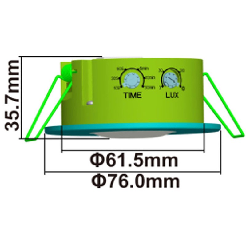 ChiliTec Motion Sensor IP65 Ceiling Flush-Mounted 360° Ceiling Motion Sensor