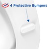 Clorox Round Wood Toilet Seat with Easy-Off Hinges-Wiggle Free Design