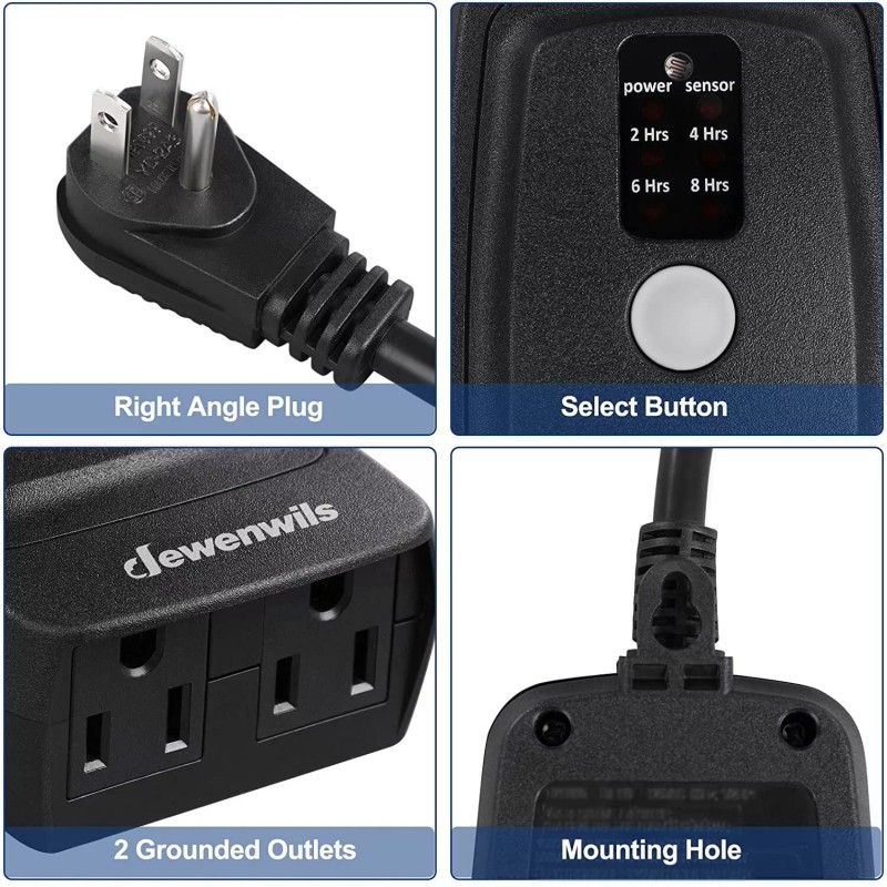 DEWENWILS Remote Control Outlets Timer 100 ft Range Plug in