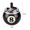 ProLeo Billiard Ball Ashtray Metal with Number 8 for Indoor