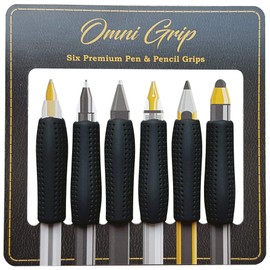Chrome Cherry Omni Grip Grip for Ergonomic and Comfortable Grip, for Pens, Pencils and Styles, for Adults and Professionals (Pens/Pencils Not Included)