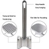 Silver Aluminum Alloy Meat Tenderizer Hammer Double Sided Tender Meat