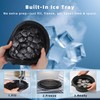 Silicone Face Bowl for Ice with Built-in Icetray, Collapsible Face