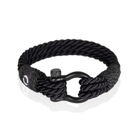 Mover Bracelets | Durable Twisted Rope Mens Bracelet with Shackle | Elegant Re-Made Nautical Style | 5 Rope Colors, 2 Shackle Colors, rope paracord Stainless Steel