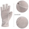 CINECE Women's Silk Gloves, Fingerless, Hand Care, UV Protection, Sunburn