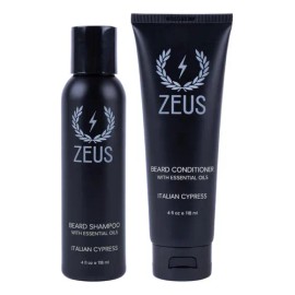 Set De Champú Y Acondicionador Para Barba Zeus Italian Cypre